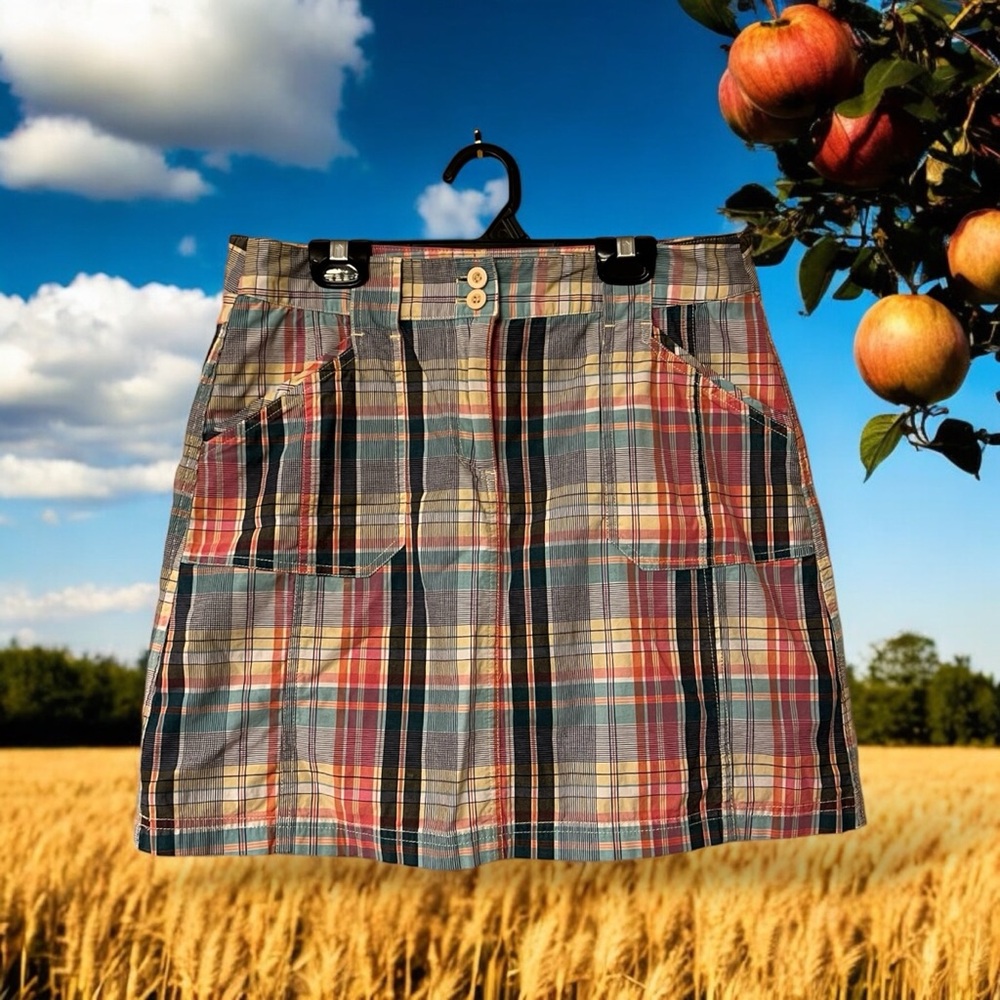 Christopher & Banks Plaid Skort